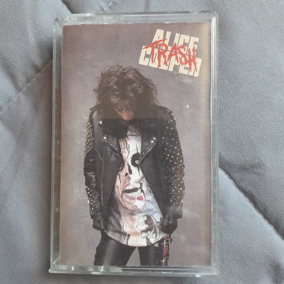 Alice Cooper Trash Cassette Tape 1989 Tested Metal Horror Rock - Picture 1 of 7